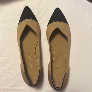 Rothy’s Camel Captoe The Point Shoes